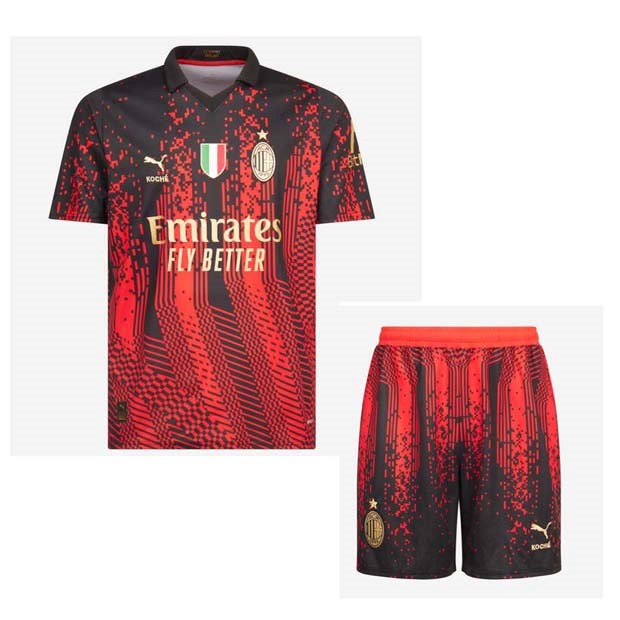 Trikot AC Milan 4th Niño 2022-2023 Rote